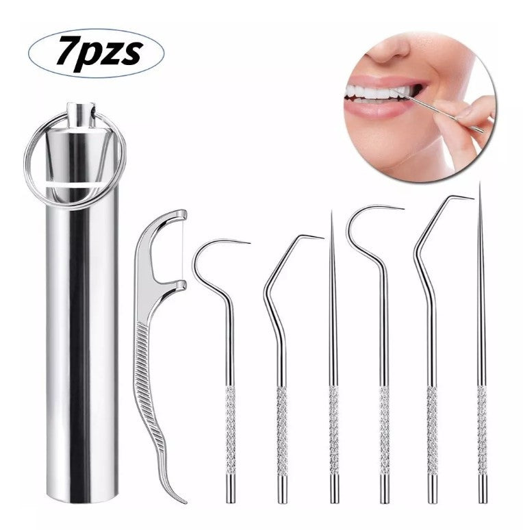 Kit De Limpieza Dental Palillo De Acero