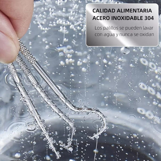 Kit De Limpieza Dental Palillo De Acero